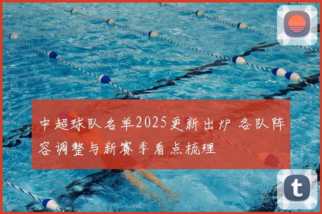 中超球队名单2025更新出炉 各队阵容调整与新赛季看点梳理
